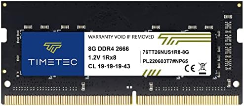 Timetec Elite DDR4 32GB Kit (2 x 16GB 2666MHz (DDR4-2666 PC4-21300 CL19 Non-ECC Unbuffered 1.2V 2Rx8 Dual Rank 260 Pin SODIMM Laptop Notebook PC Computer Memory RAM Upgrade