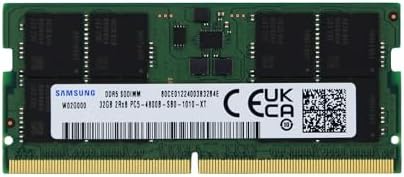 Samsung 32GB DDR5 4800MHz PC5-38400 SODIMM 2Rx8 Dual Rank CL40 1.1v 262pin Non-ECCM425R4GA3BB0-CQK Laptop Notebook RAM Memory Upgrade|B0G46QDNRV