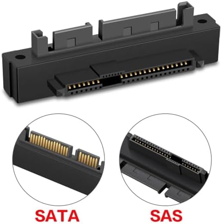 NFHK SFF-8482 SAS 22 Pin to 7 Pin + 15 Pin SATA Hard Disk Drive Raid Adapter with 15 Pin Power Port|B0CPPMG9BS