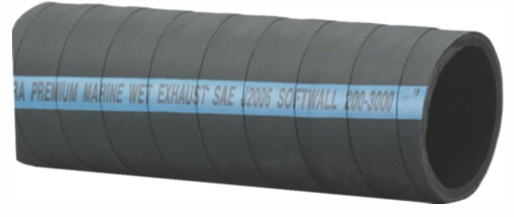 Trident Marine 250-6000-48 Trident Flex Hardwall Exhaust Hose, 6" x 4'