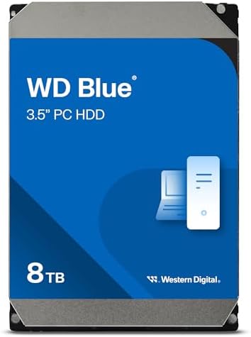 Western Digital 10TB WD Blue Internal Hard Drive HDD - 7200 RPM, SATA 6 Gb/s, 512 MB Cache, 3.5" - WD100EAGZ|B0F7NB1XS8