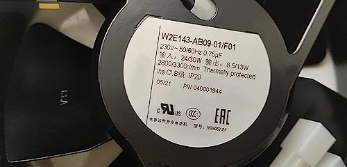 AC230V 24/30W W2E143-AB09-01/F01 17251 172mm 2800/3300rpm 2-Wire All-Metal high-Temperature Resistant Cooling Fan