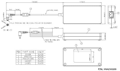 FSP 230W AC Power Adapter Slim Brick for Intel Mini ITX PC (9NA2300206)|B07YMNG34Q