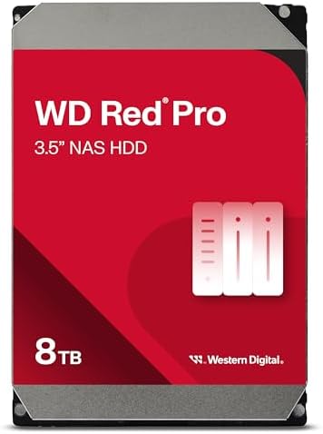 Western Digital 4TB WD Red Plus NAS Internal Hard Drive HDD - 5400 RPM, SATA 6 Gb/s, CMR, 256 MB Cache, 3.5" -WD40EFPX|B0BDXSK2K7