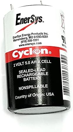 Enersys (Hawker) Cyclon 0800-0004 X-Cell 2 Volt/5 Amp Hour Sealed Lead Acid Battery|B0002ZR6DC