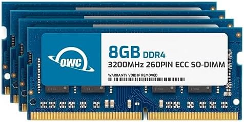 OWC 64GB (2x32GB) DDR4 3200MHz PC4-25600 CL22 2RX8 ECC Unbuffered SODIMM 1.2V 260-pin Laptop Memory RAM|B0CBVYMX3B