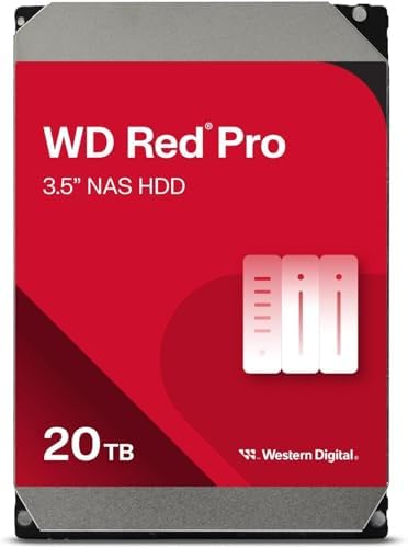 Western Digital 4TB WD Red Plus NAS Internal Hard Drive HDD - 5400 RPM, SATA 6 Gb/s, CMR, 256 MB Cache, 3.5" -WD40EFPX|B0BDXSK2K7