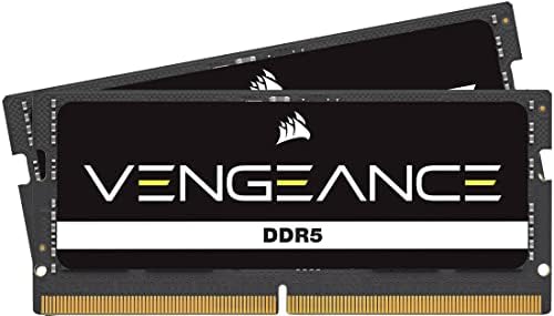 CORSAIR Vengeance SODIMM DDR5 RAM 32GB (1x32GB 4800MHz CL40-40-40-77 1.1V Intel AMD Laptop Notebook Memory - Black (CMSX32GX5M1A4800C40
