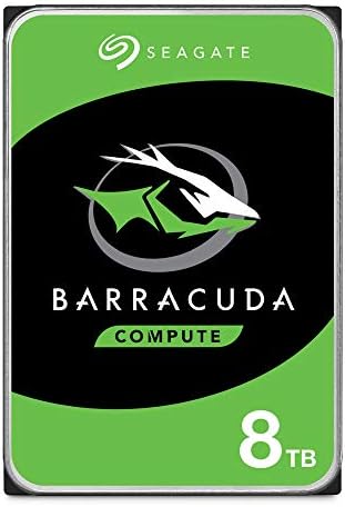 Seagate BarraCuda 8 TB Internal Hard Drive HDD – 3.5 Inch SATA 6 Gb/s, 5,400 RPM, 256 MB Cache for Computer Desktop PC (ST8000DMZ04/004)|B07H289S7C