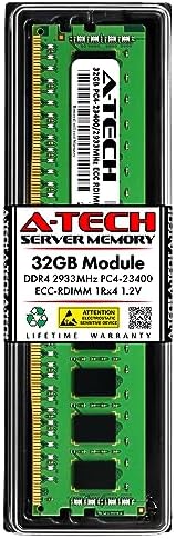 A-Tech 64GB Kit (2x32GB DDR4 2666MHz PC4-21300 ECC RDIMM 2Rx4 Dual Rank 1.2V ECC Registered DIMM 288-Pin Server & Workstation RAM Memory Upgrade Modules (A-Tech Enterprise Series
