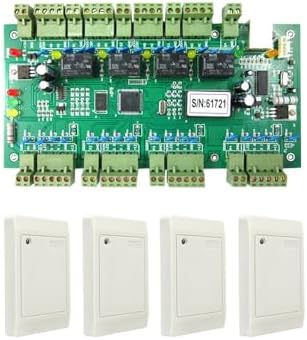 4 Doors Access Control Board Access Control Panel+4 RFID Readers+Free Software