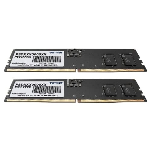 Patriot Memory Signature DDR5 RAM 16GB (2X8GB 5600MHz CL46 UDIMM Desktop Memory Kit - PSD532G5600K