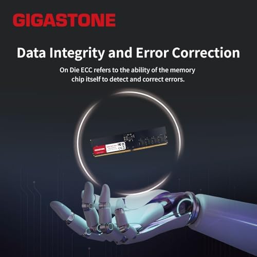 【DDR5 RAM】 GIGASTONE 32GB Kit (2x16GB) DDR5 4800MHz PC5-38400 CL 40-40-40-77 1.1V UDIMM 288 Pin Unbuffered Non ECC PC Desktop Memory Module Upgrade|B0CB38GYPZ