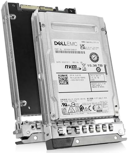 Dell 15.36TB PCIe Gen 4.0 x4 8GB/s U.3 NVMe 3D TLC 2.5in Enterprise PowerEdge Read-Intensive SSD for: R440 R750 R860 R450 T560 T40 R250 R740 R640 T550 R540 R840 R650XS R550 R940 R650 R660 T36Y2 G16
