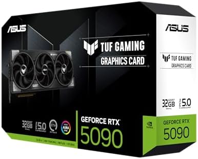 ASUS ROG Astral GeForce RTX 5090 White OC Edition Gaming Graphics Card (PCIe 5.0, 32GB GDDR7, HDMI/DP 2.1, 3.8-slot, 4fan design, Axial-tech fans, patented vapor chamber, Phase-change GPU thermal pad