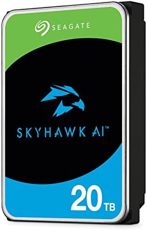 Seagate Skyhawk AI 16TB Video Internal Hard Drive HDD – 3.5 Inch SATA 6Gb/s 512MB Cache for DVR NVR Security Camera System with Drive Health Management and in-House Rescue Services (ST16000VE004