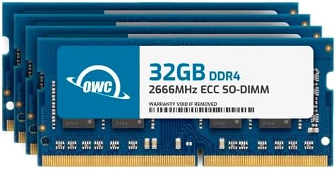 OWC 64GB (2x32GB) DDR4 2666MHz PC4-21300 CL19 2RX8 ECC Unbuffered SODIMM 1.2V 260-pin Memory RAM|B0CBTBR62J
