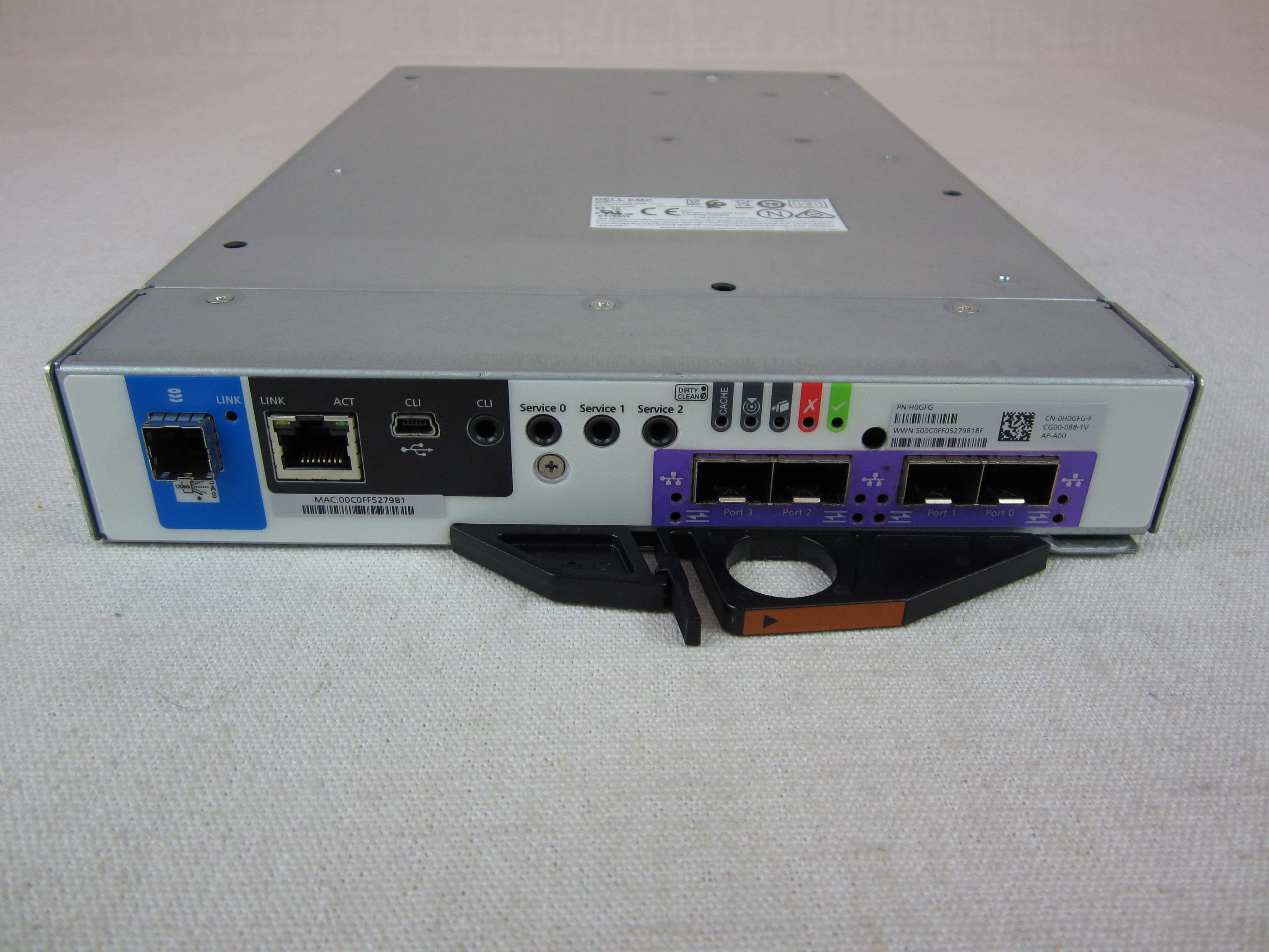 96TB Dell PowerVault ME4012 Storage - 2x 10G SFP+/16GB FC Controller, 2x PSU