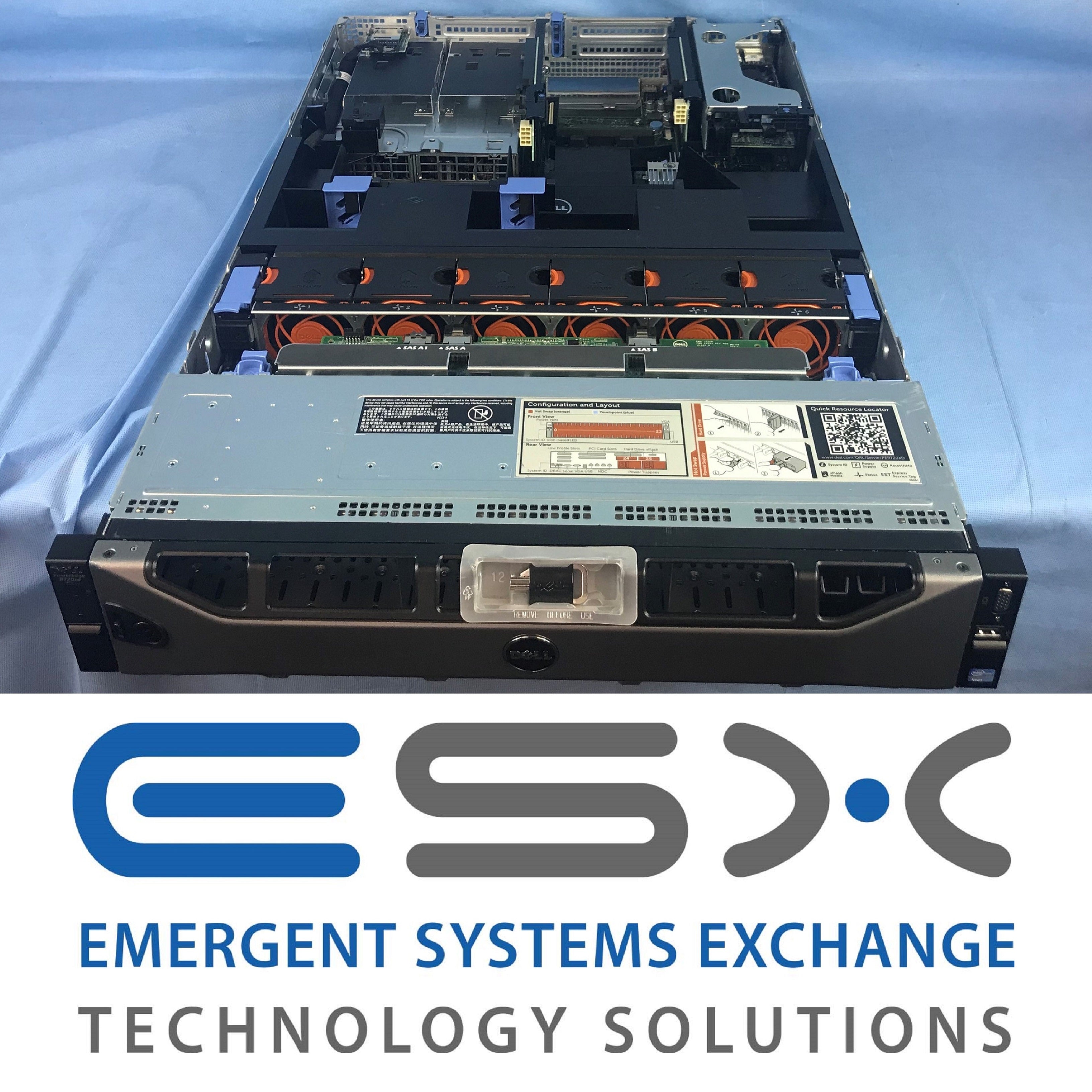 Dell PowerEdge R720xd 24x 2.5" 2U Barebone CTO Server - 2x Heatsinkx 2x PSU