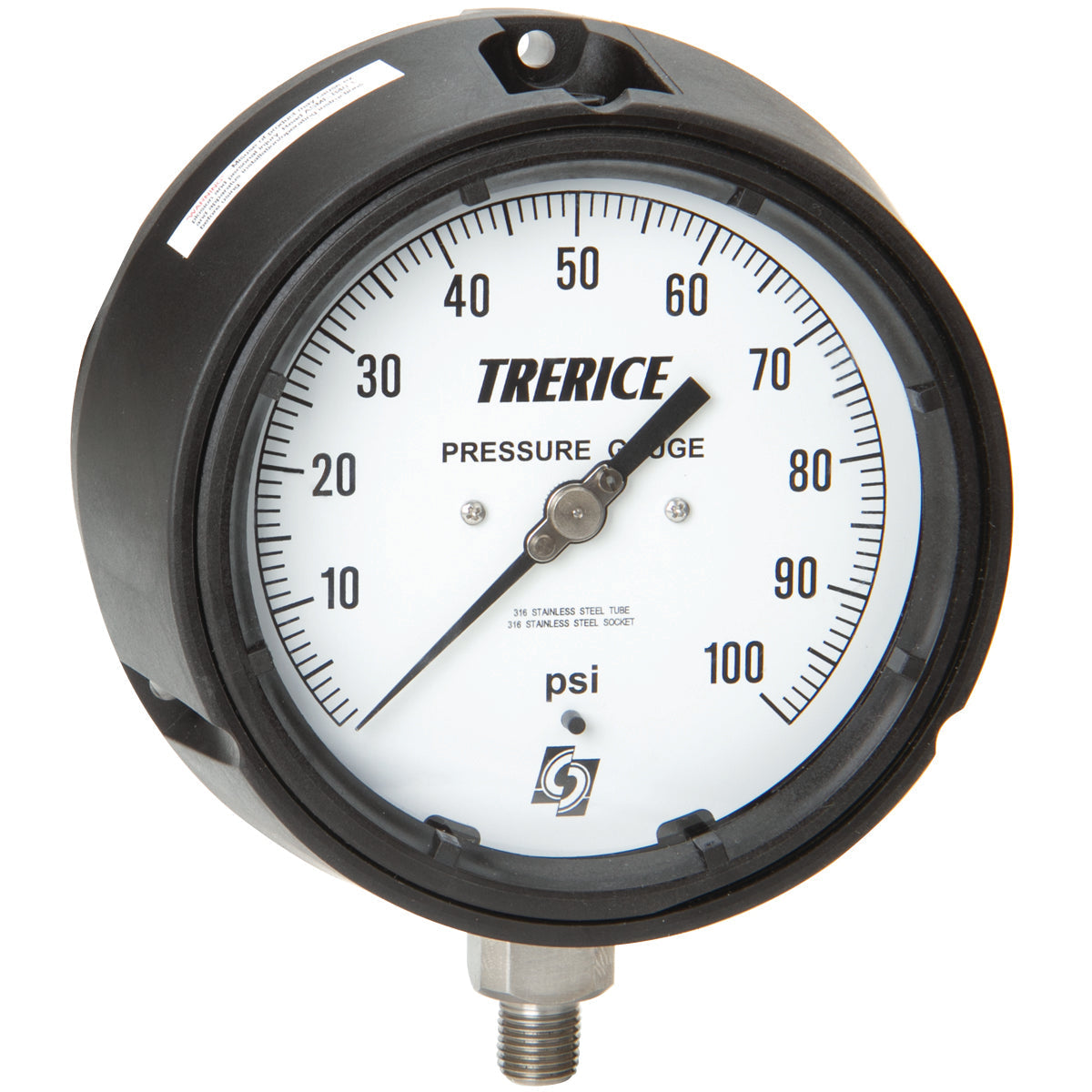 TRERICE - Process Pressure Gauge 450LFSS-45-02-L-A-100