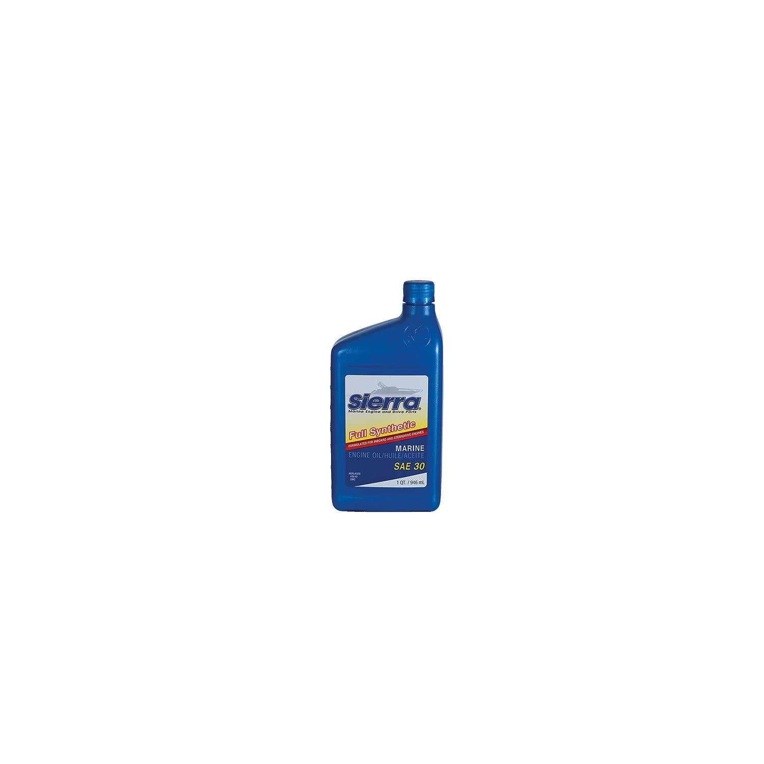 Sierra 18-9410-2 30 Wt. Full Synthetic 4-Cycle Marine Engine Oil, Qt.