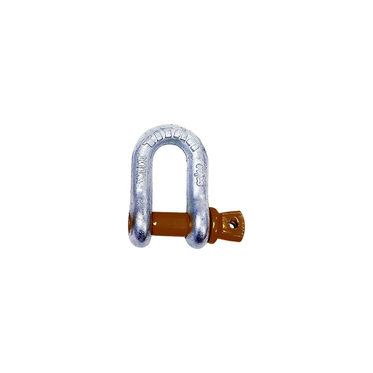 Titan Chain 10319065 Hot Galvanized D Shackle, 7/16"