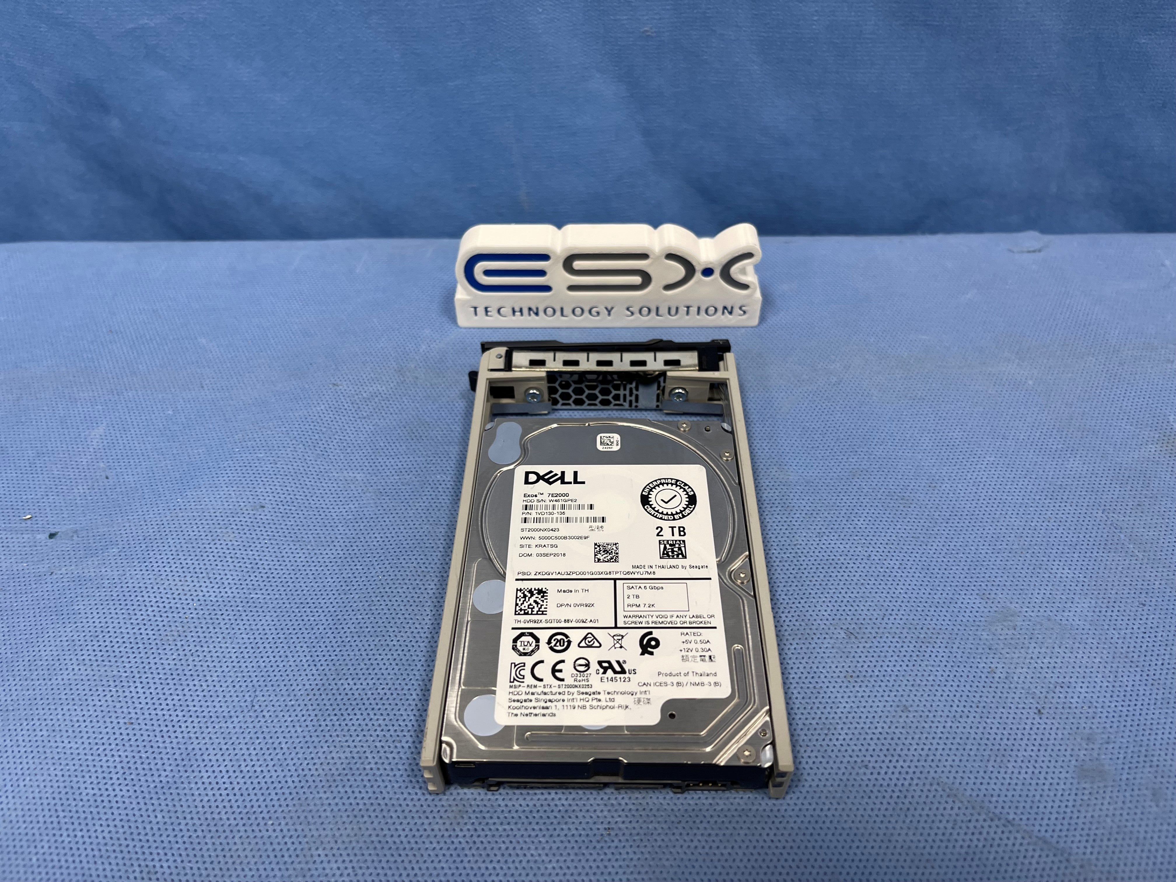 Dell VR92X 2TB 7.2k 6Gb/s 2.5" SATA Hard Drive ST2000NX0423