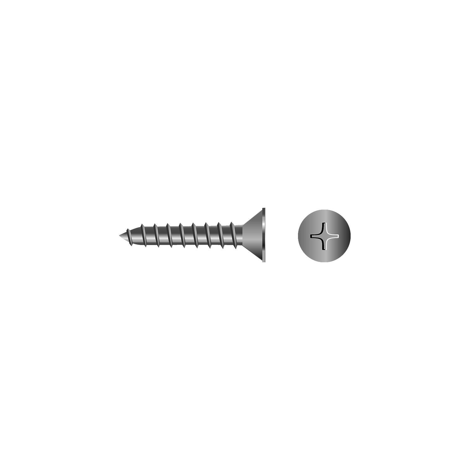 Seachoice MP0647SC 59541 Stainless Steel Phillips Machine Screw Flat Head