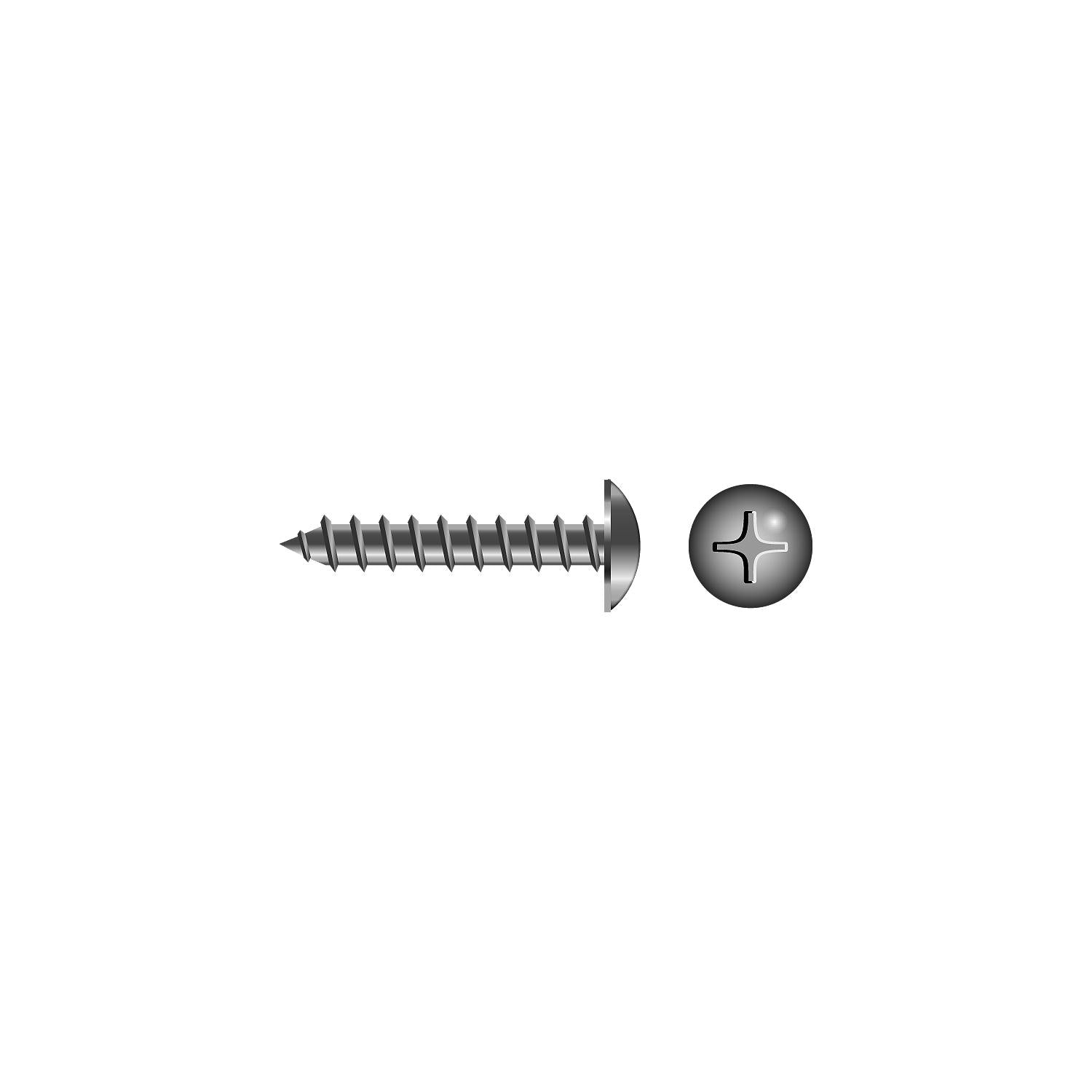 Seachoice SC3255 Phillips Tapping Screw Truss Head #8 x 1-1/4"