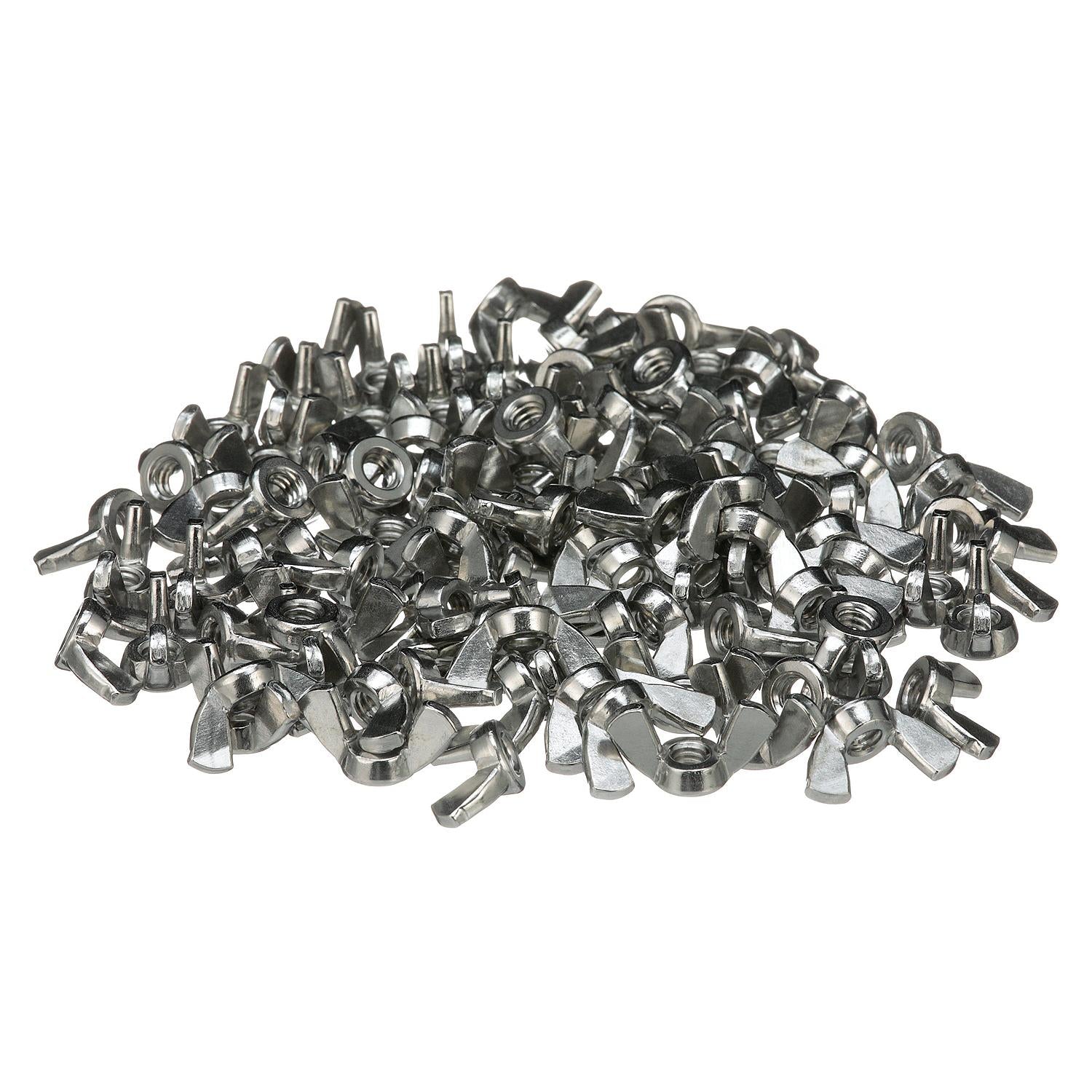 Seachoice SC1372 18-8 Stainless Steel Wing Nuts, 1/4-20 Size, Pack of 100