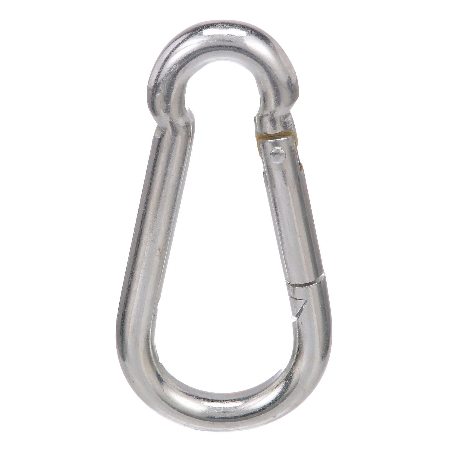 Seachoice 50-36841 Zinc Plated Steel Safety Spring Hook 7/16" x 4-3/4"