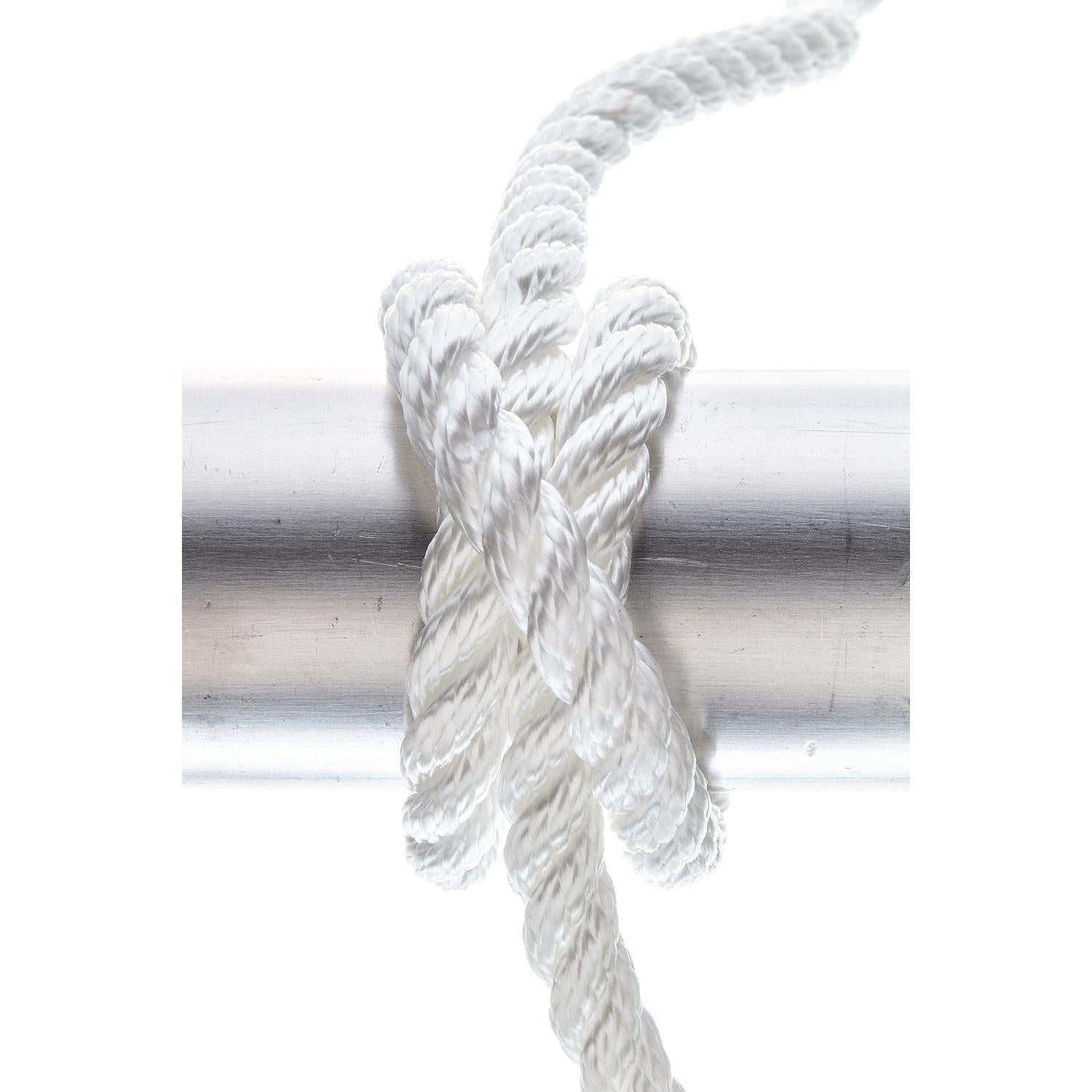 Seachoice 42531 3-Strand Twisted Nylon Dock Line, 3/8" x 25', White