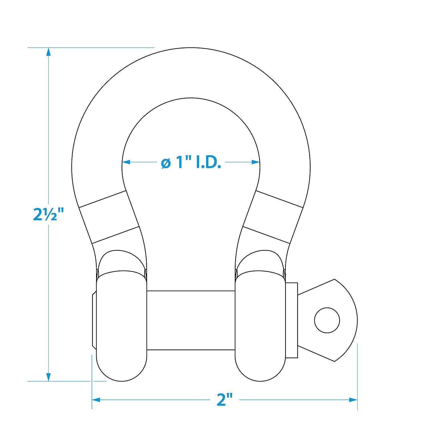 Seachoice Galvanized Anchor Shackle