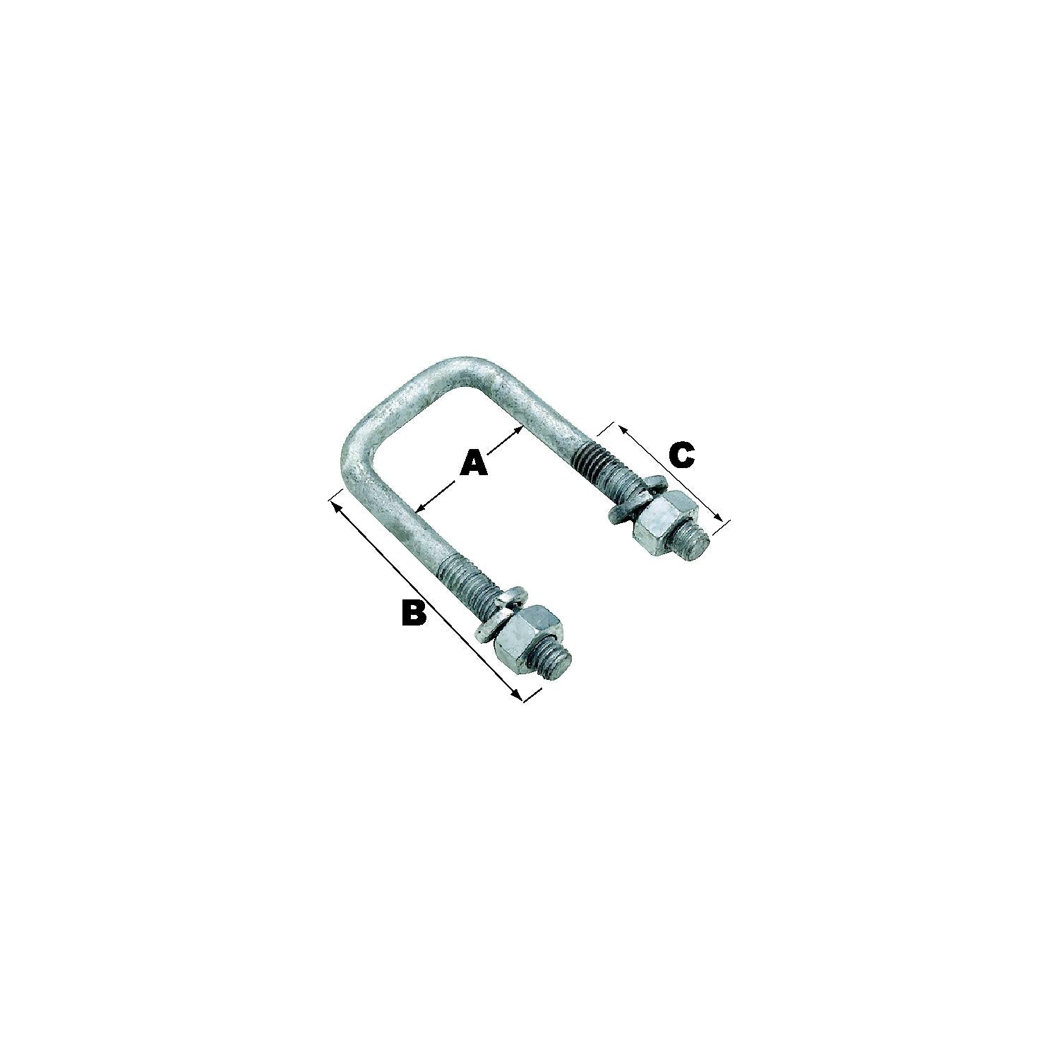 Seachoice 57240 Sq U-Bolt-4 1/16X2 13/16(Bulk