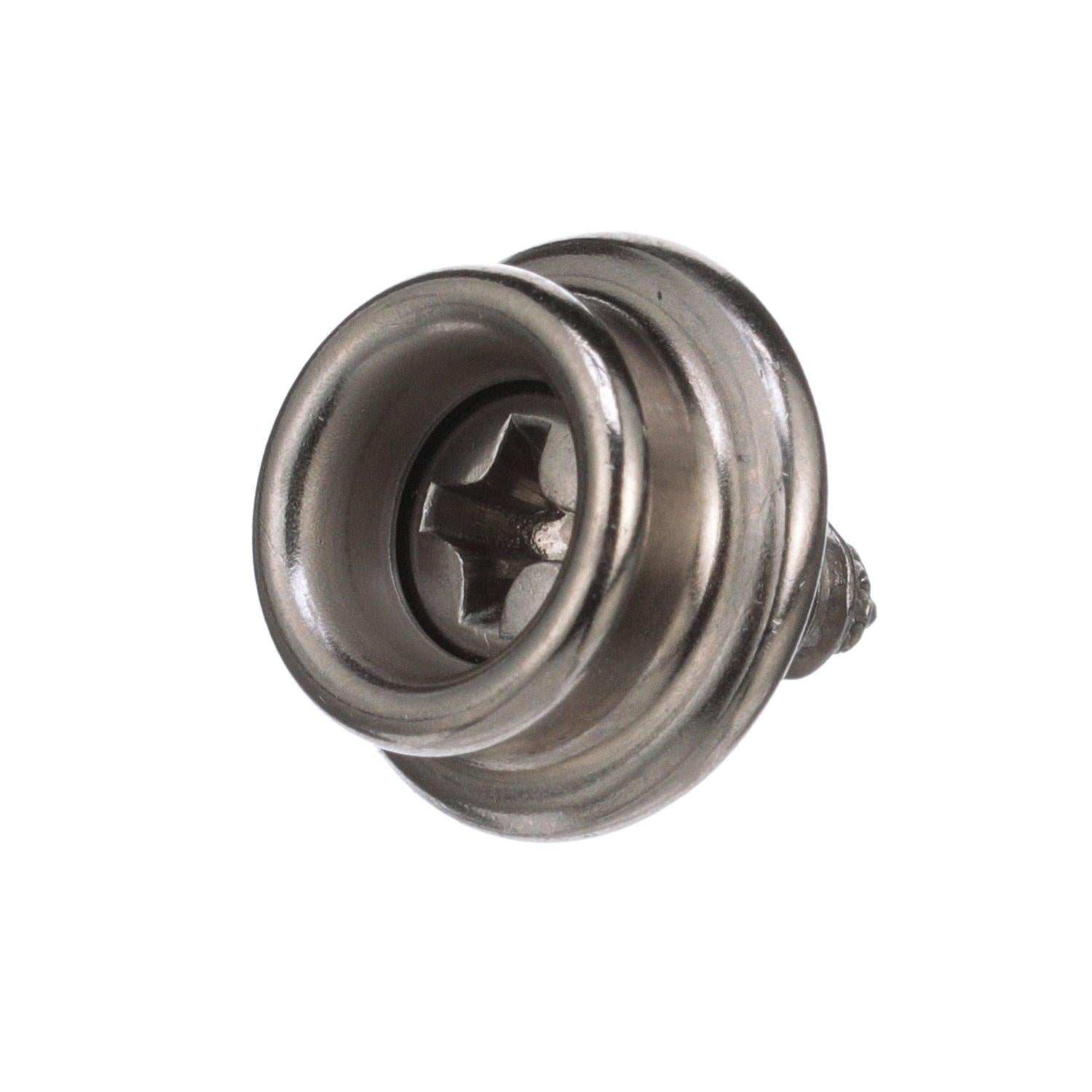 Seachoice BP7250SC SS Button Stud w/ Tapping Screw #8 x 3/8", Qty. 40