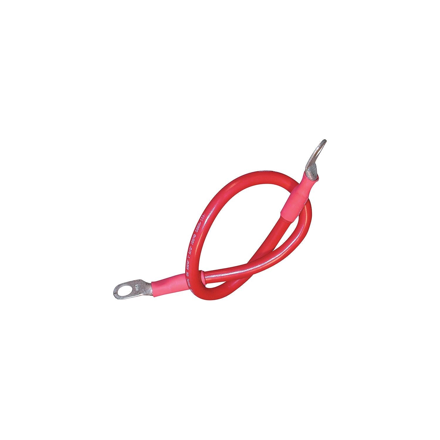 Seachoice 63013 Tinned Copper Battery Assembly, 2 AWG, Red, 4'