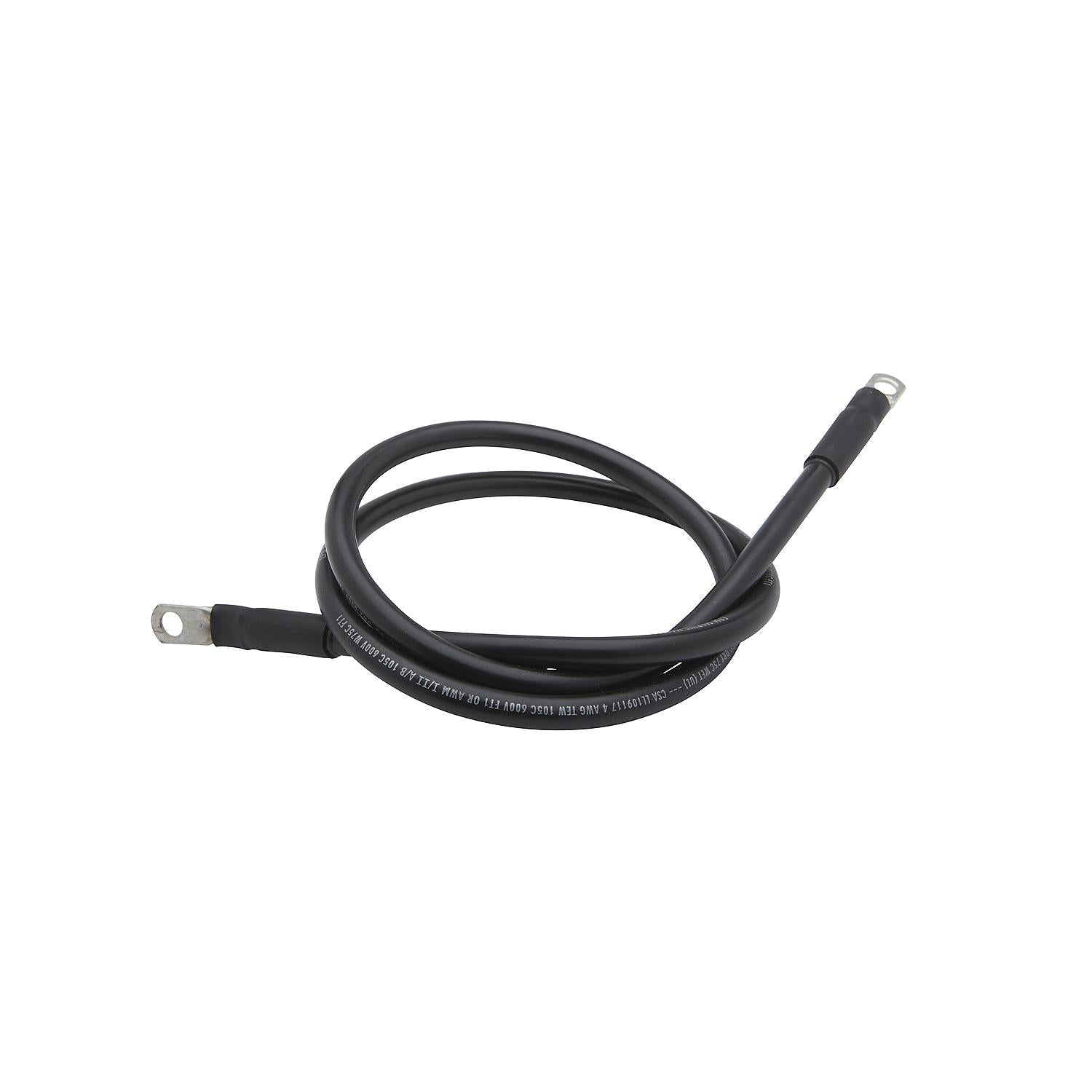 Seachoice 63024 Tinned Copper Battery Assembly, 4 AWG, Black, 6'