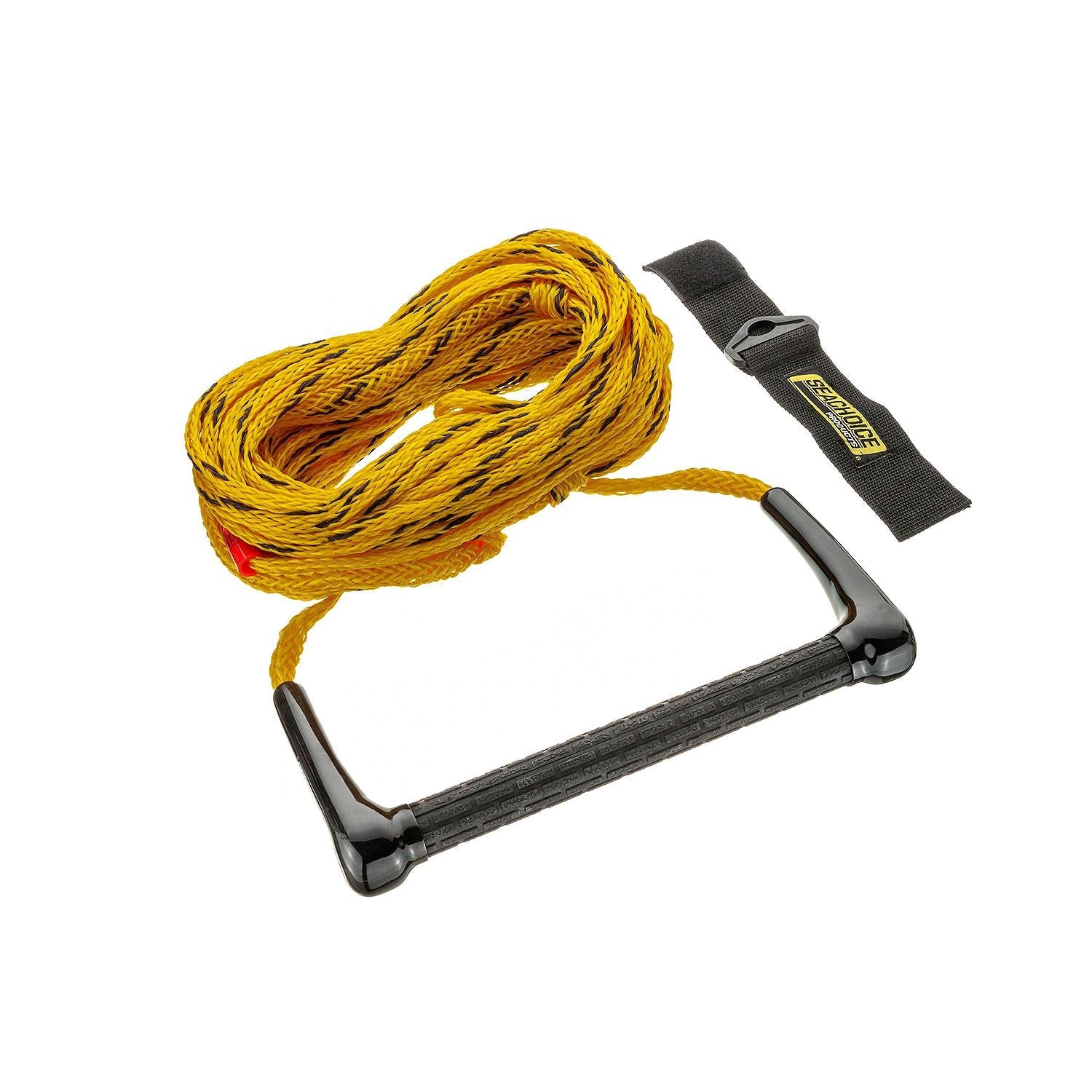 Seachoice 86651 Water Ski Tow Rope, 75', 12" Handle with Textured Rubber Grip