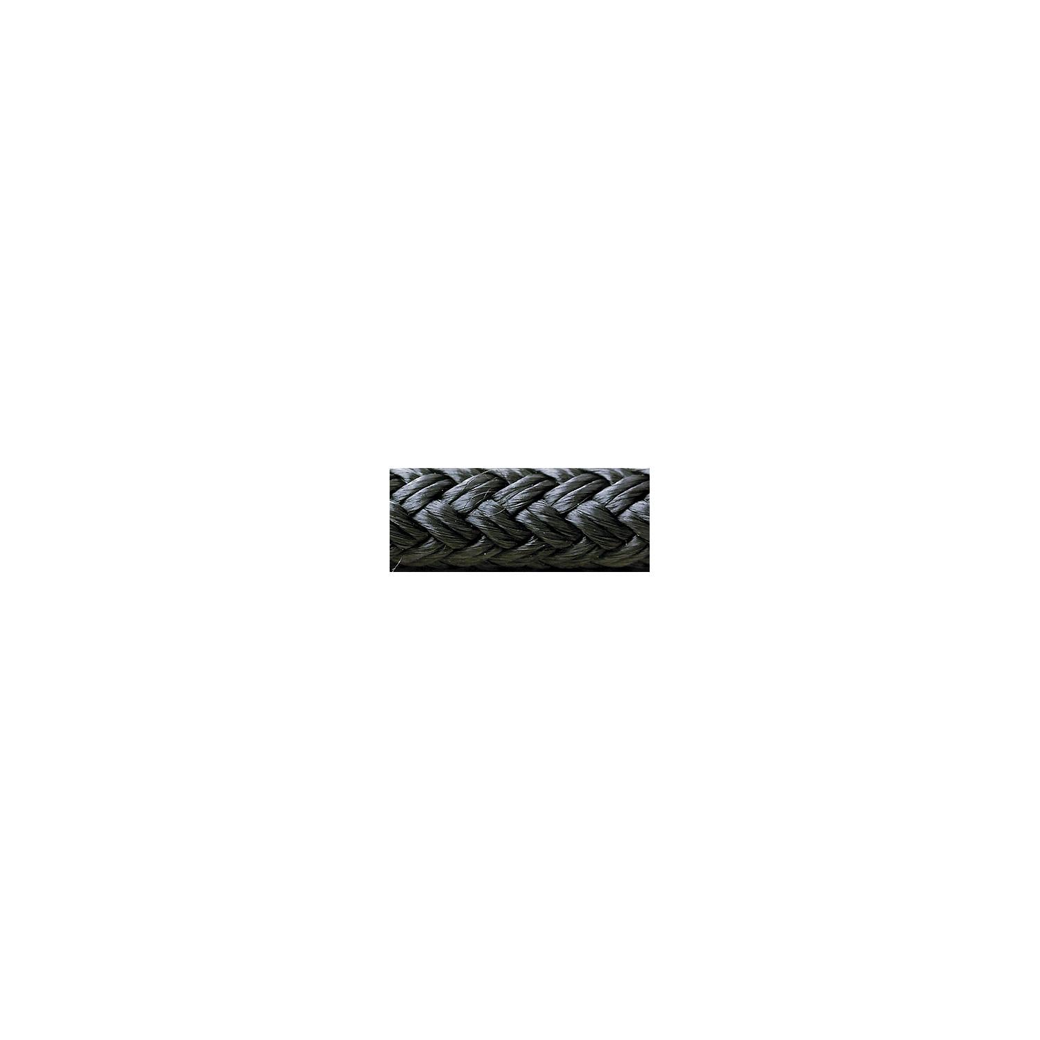 Seachoice Double-Braid Nylon Dock Line w/ Eye Splice, Pre-Shrunk, Heat Stabilized, 3/4 In. X 35 Ft., Black