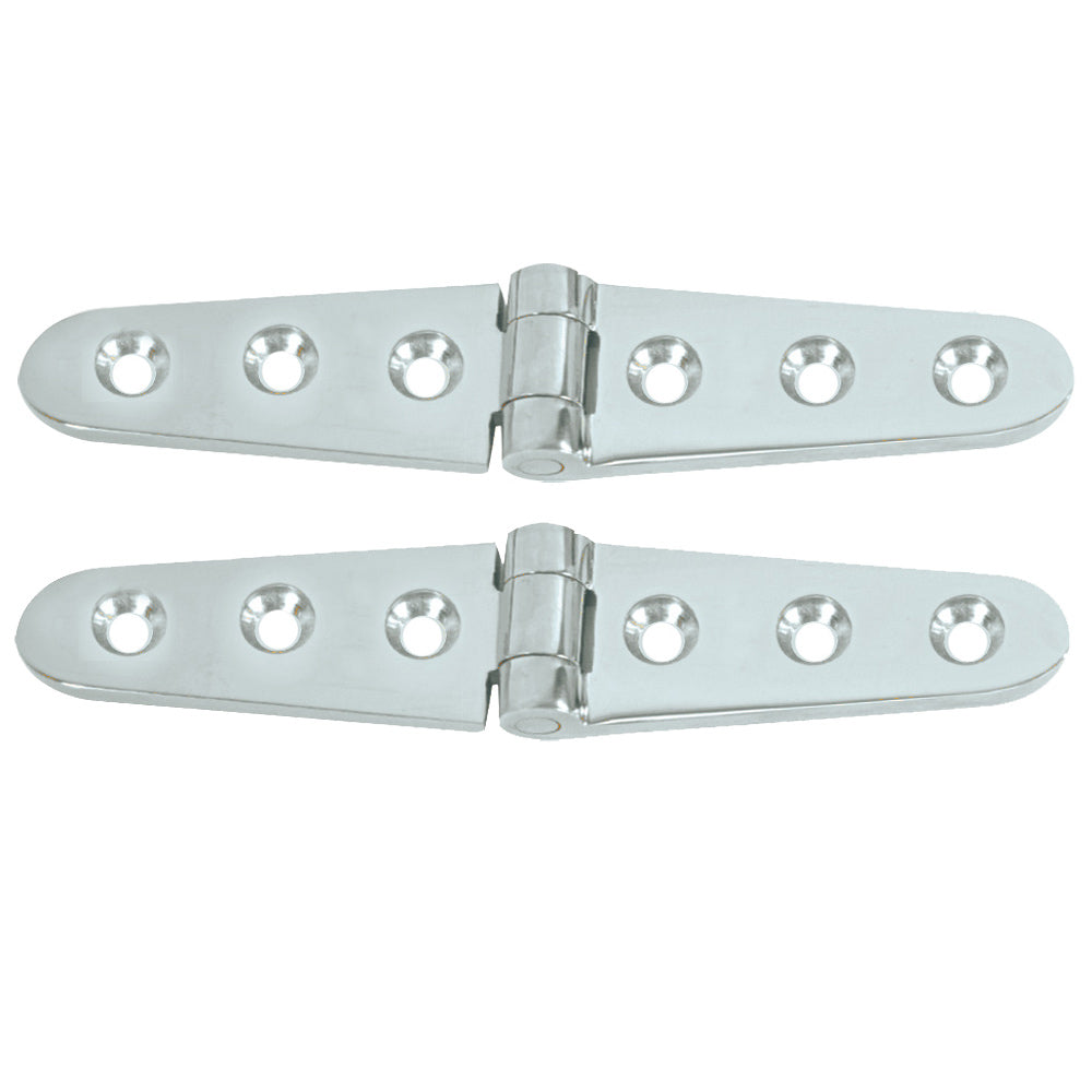 Whitecap S-0605C Strap Hinge CP/Brass 6" x 1-1/8" Pair