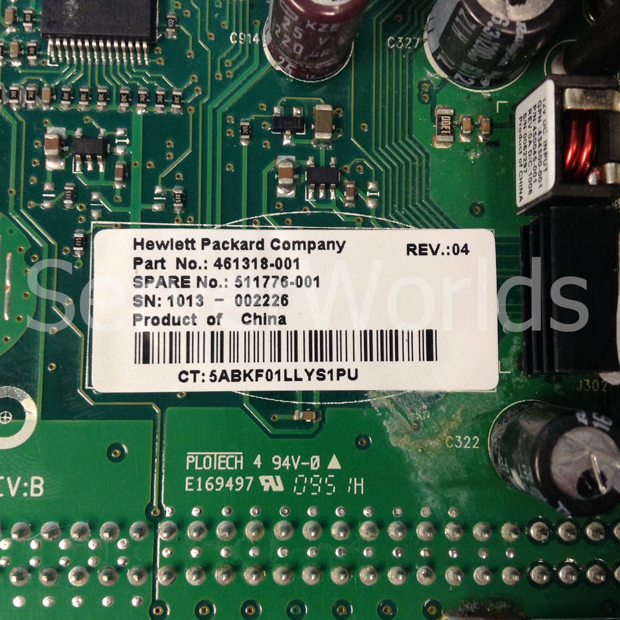 HP 511776-001 ML350 G6 Power Supply Backplane Board 461318-001 591675-001