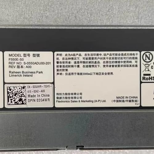 096R8Y 02G4WR For R520 T420 550W Power Supply 96R8Y CN-096R8Y 2G4WR CN-02G4WR DH550E-S1 DPS-550PB F550E-S0