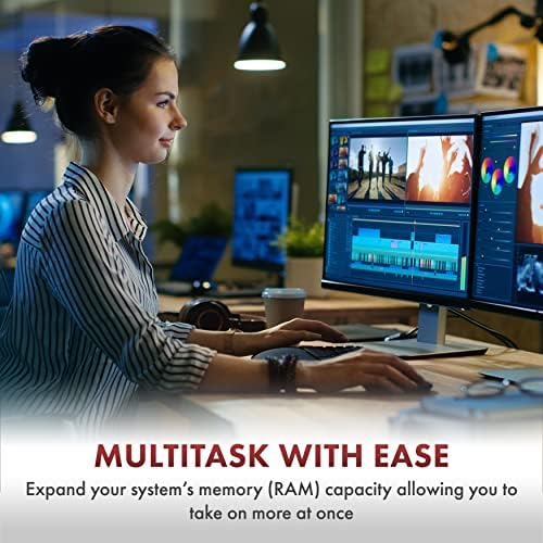 A-Tech 32GB (2x16GB DDR4 2666 MHz UDIMM PC4-21300 (PC4-2666V CL19 DIMM Non-ECC Desktop RAM Memory Modules