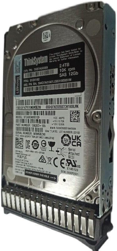 Lenovo 7XB7A00069 Think System 2.5" 2.4TB 10K SAS 12Gb Hot Swap 512E Hard Drive