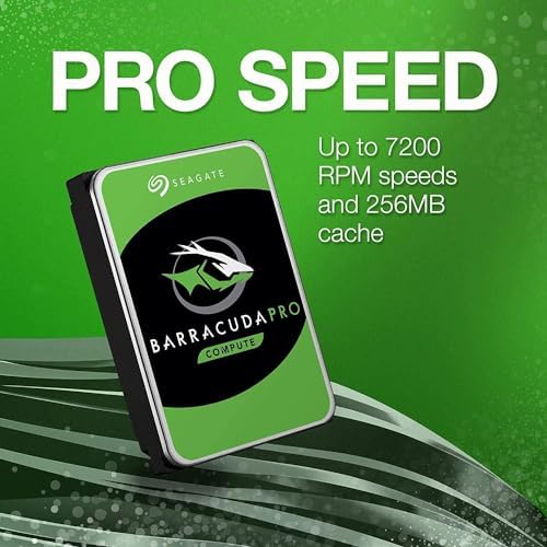 Seagate BarraCuda Pro 12TB Internal Hard Drive Performance HDD – 3.5 Inch SATA 6 Gb/s 7200 RPM 256MB Cache for Computer Desktop PC Laptop – Frustration Free Packaging (ST12000DM0007 (Renewed