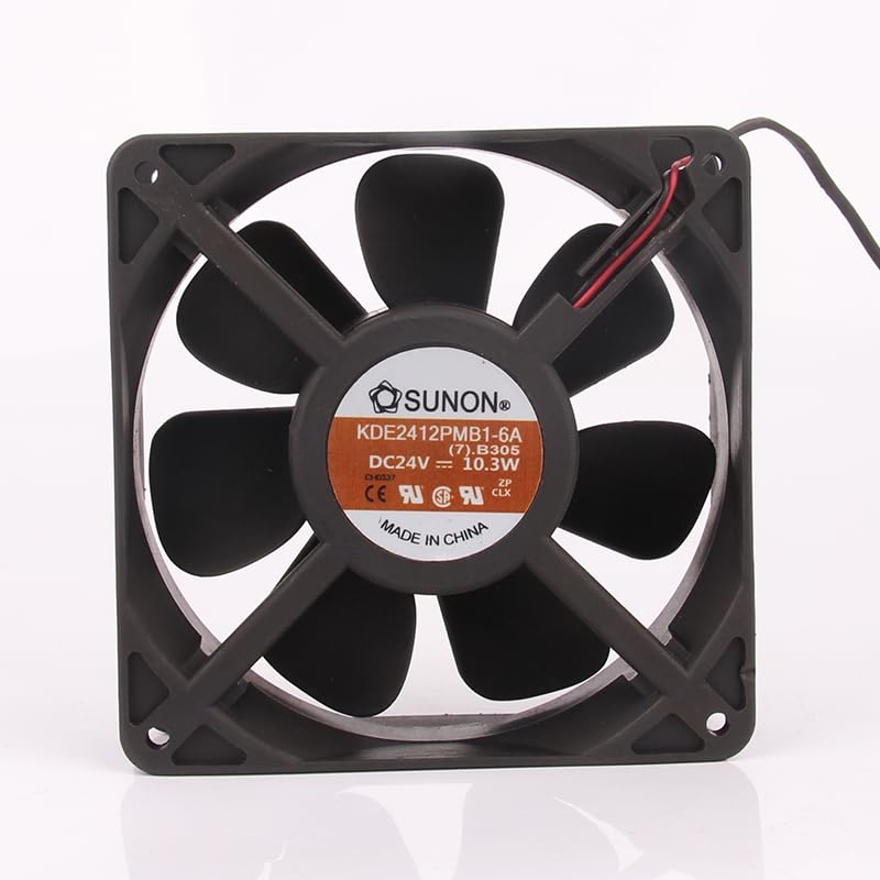 Generic Original and New SUNON 12V 48V DC24V 10.3W EC AC 120X120X38MM 12CM 12038 Siemens Inverter KDE2412PMB1-6A Cooling Fan|B0D5CG3N85