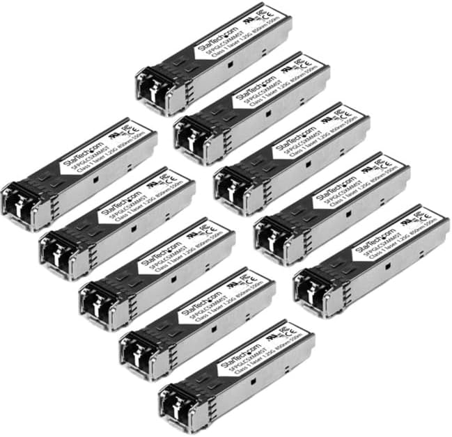 StarTech.com Cisco SFP-GE-T Compatible - Gigabit SFP - 10/100/1000 Mbps - RJ45 Port - 1000Base-T - Copper SFP - GBIC Module|B007UR0CZE