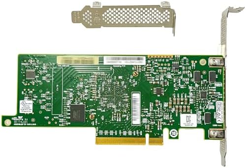 SAS HBA Card Compatible with LSI 9207-8i IT Mode PCIe SATA Expansion Card, 8-Port 6Gbps PCIe 3.0, Expander Support, HBA Controller with 2X SFF-8087 to 4X 8482 SAS Cables for TrueNAS unRAID NAS
