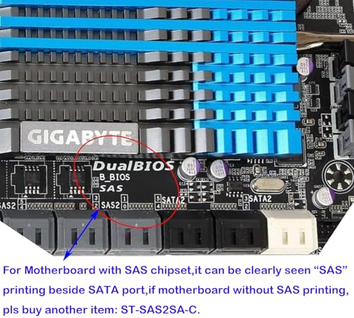 Sintech SAS to SATA Card,SFF-8482 29Pin HDD to Normal Motherboard 22Pin SATA Converter Adapter(Motherboard Not Required SAS Hybrid Controller,Can Work with USB SATA Cable)|B0DY4VWNKF