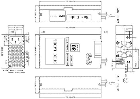 FSP Group Mini ITX Solution/Flex ATX 220W 80 Plus Certified Active PFC Power Supply (FSP220-60LE(80))|B0015PSYHA